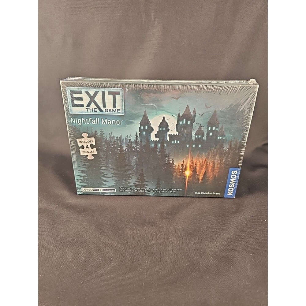Exit The Game - Nightfall Manor (Includes 4 Puzzles) Kosmos New Factory Sealed